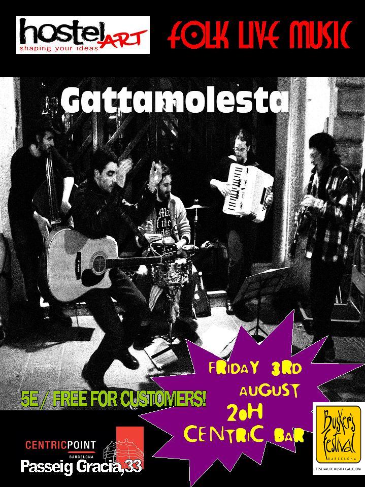 Gattamolesta Concert in Centric Point Hostel