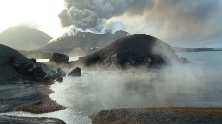 Rabaul's active volcano and hot springs