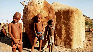 Himba boys in Namibia